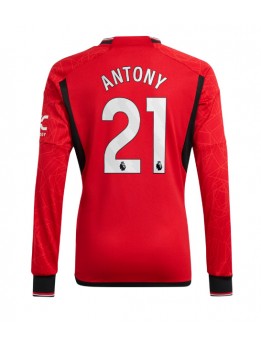 Moški Nogometna dresi replika Manchester United Antony #21 Domači 2023-24 Dolgi rokav